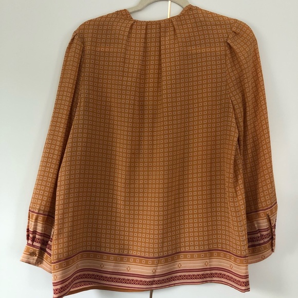 JOIE 100% silk ethic boho print blouse - Picture 4 of 6